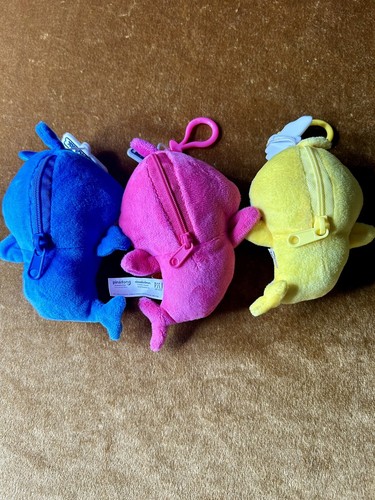 Nickelodeon Pinkfong Plush Daddy, Mommy & Baby Shark 5” Clip On Change Purse - - Picture 4 of 6