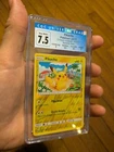 Pikachu 30/111 Crimson Invasion Reverse Holo CGC 7.5 Near Mint Pokemon Subgrades