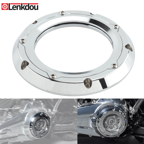 Chrome Clear Derby Clutch Cover For Harley Road Glide Street Glide FLH 2016-2023 - Picture 1 of 7
