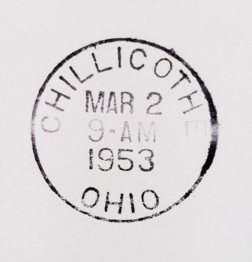 1953 Ohio Sesquicentennial First Day Cover FDC 150th Anniversary Chillicothe OH - Image 3 of 4