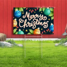 Festival background Christmas yard sign