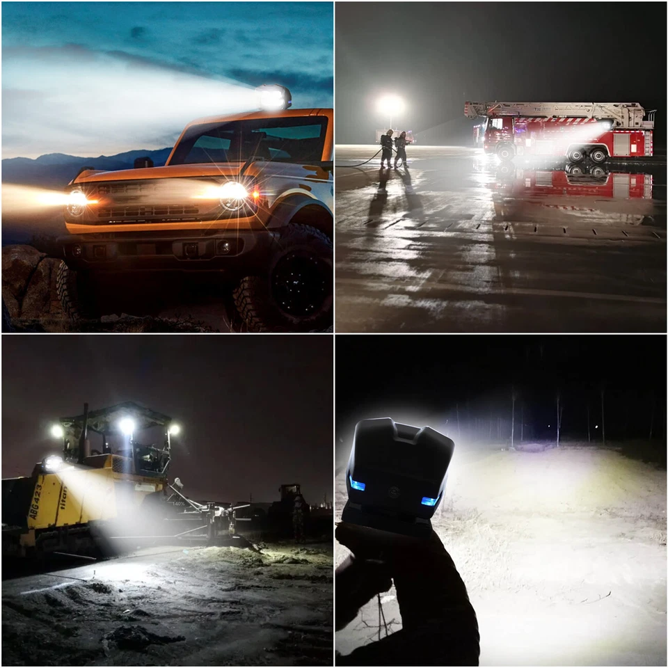 For Marine Boat Car Truck SUV Wireless Spotlight LED Searchlamp Remote Control - Image 2 of 4