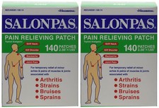 Salonpas Pain Relieving Patch, 140 Patches 2 Pack 