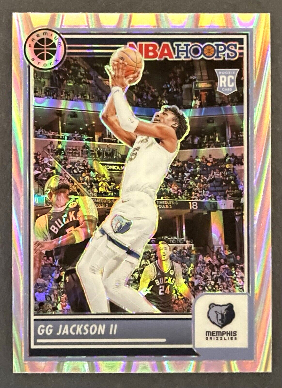 GG Jackson II SEISMIC PRIZM RC #43 2023-24 NBA Hoops Premium Stock Grizzlies