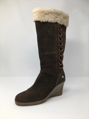 shearling cuff boots