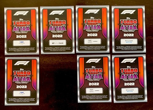 Lot Of 5 Drivers - 2022 Topps Turbo Attax Formula 1 Yuki, Ocon, Stroll, Albon - Bild 2 von 2