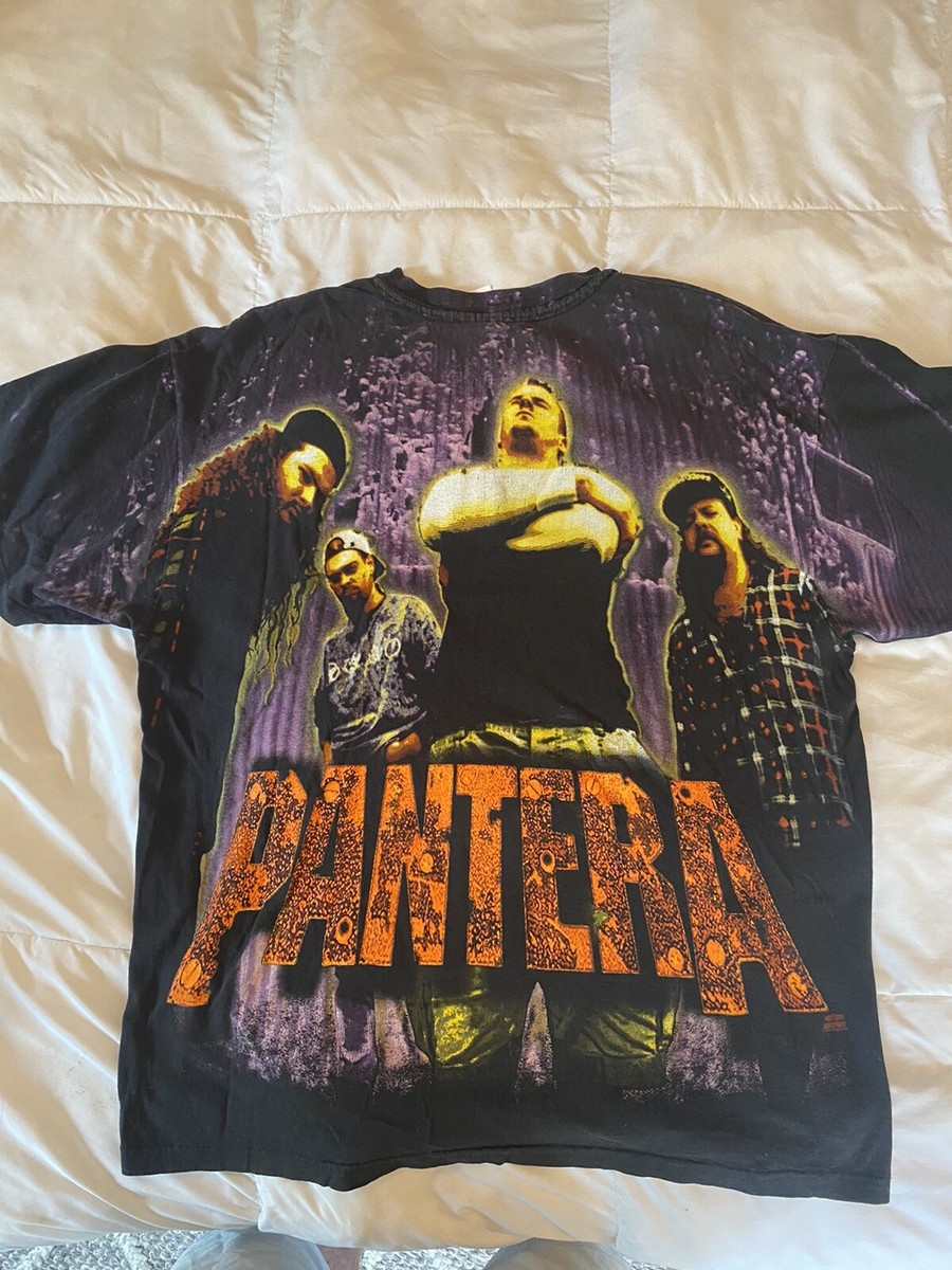 Vintage 90s Pantera All Over Print T-Shirt XL Very Rare Vintage 90s Pantera All Over Print T-Shirt XL Very Rare