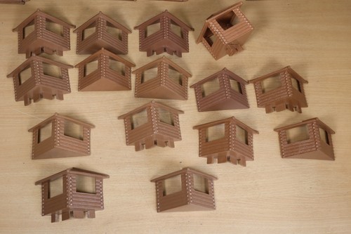 Playset Marx Fort Apache ENORME 54mm figure cavalli stockade generale Custer anni 60 - Foto 15 di 24