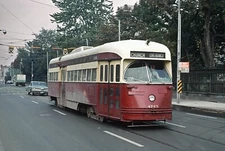 TTC 4745 (PCC) a CHURCH LONG BRANCH car on Queen St. in Toronto, ON 5 x 7 Photo