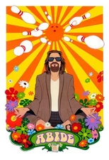 The Big Lebowski Hippie Flowers White Russian Bowling Fun Interpretive Artwork