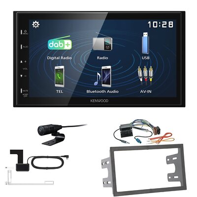 Kenwood 2DIN DAB+ Autoradio für Volkswagen VW Polo 9N Quadlock