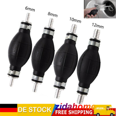 Universelle Pumpball-Kraftstoffpumpe – Handpumpe Für Benzin, Passend Für 6-12 Mm Schläuche, Aus Gummi Und Legierung
