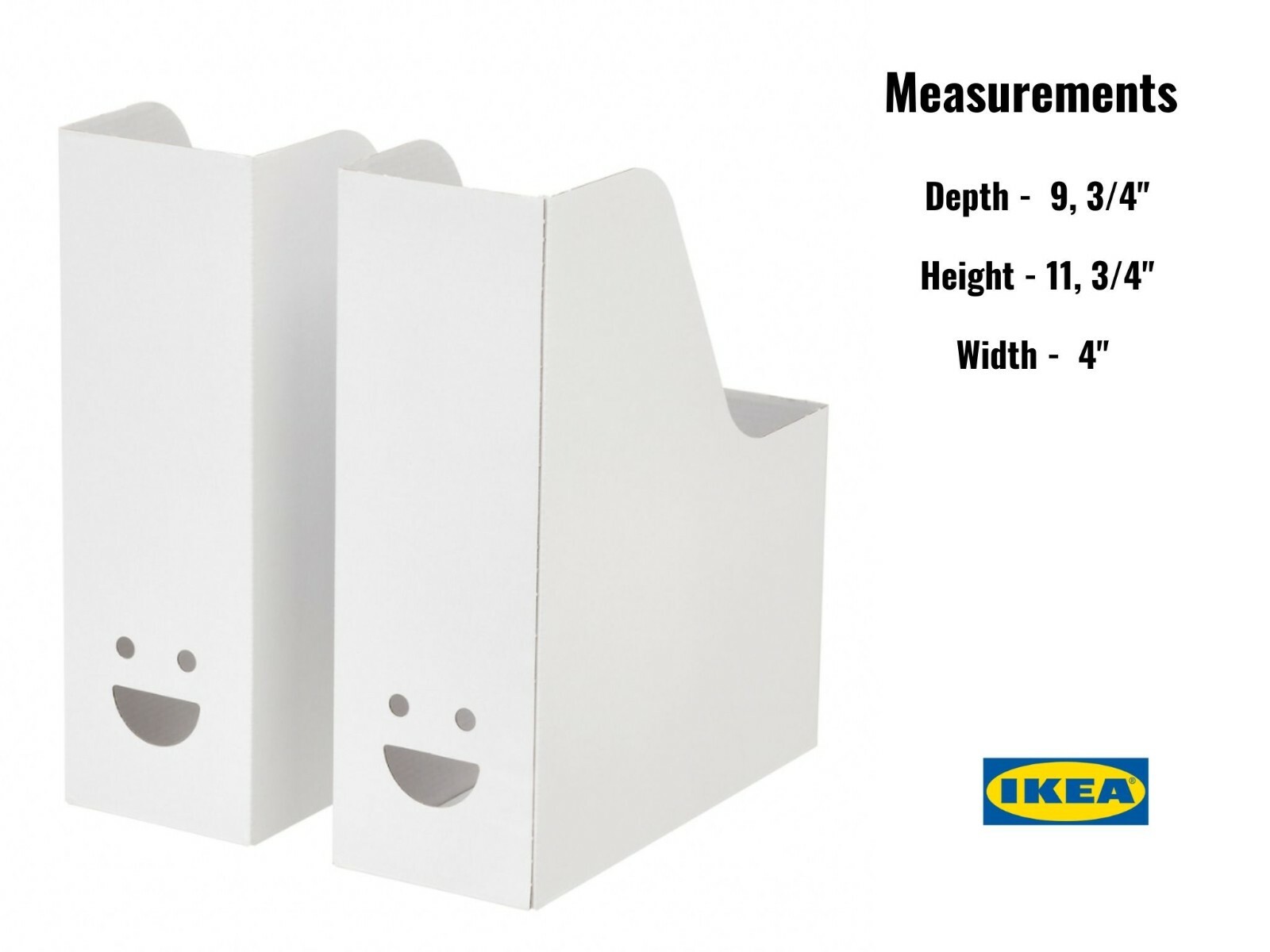 420 Pack IKEA FLUNS TJABBA Magazine File Holder Filing Storage Boxes