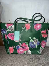 NEW Kate Spade Adaira Baby Diaper Bag Bloom Floral NWT 498 Green Changing Pad