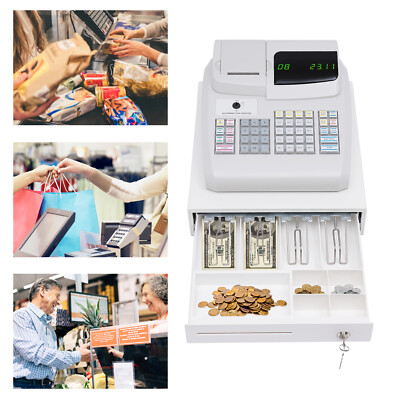 Electronic Cash Register Drawer Box & Key LED Display for Retail/Restaurant POS