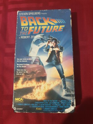 Rare VHS 1986 Back to the Future MCA Yellow GOLD Logo | eBay