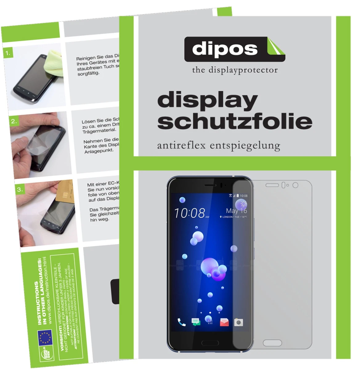 dipos I 3X Pellicola Protettiva Compatibile con Garmin Edge 520