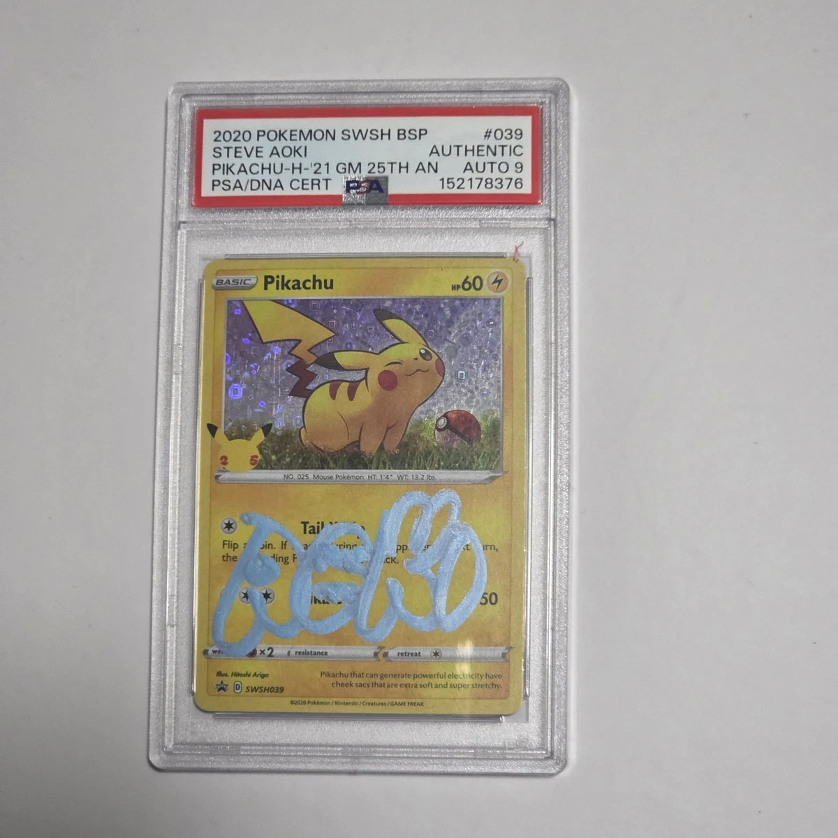 Pikachu Pokémon TCG Grade 9 Rare Individual Collectible Card Game