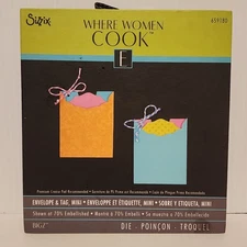 Sizzix BIGZ Where Woman Cook Envelope and Tag, Mini Die 659180