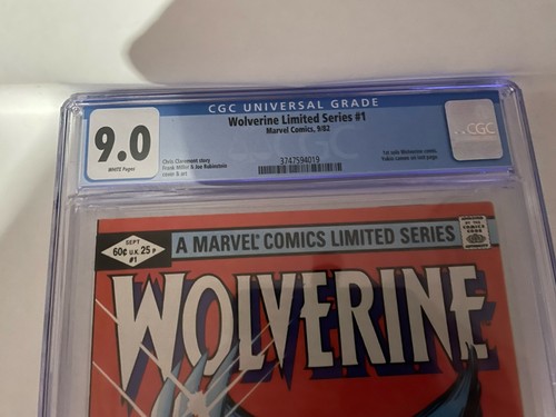 wolverine limited series 1 Marvel Comics 1982 CGC 9.0 - Bild 2 von 3