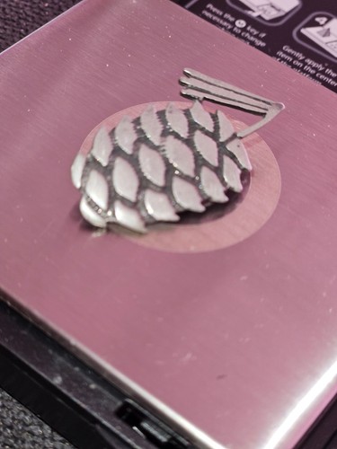 Tolle detaillierte Vintage signierte AJRCO Zinn Tannenzapfen Mode Brosche - Bild 23 von 24