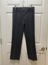 Brooks Brothers Womens Pants Size 6 Black Stretch Cotton Pockets Woven in Italy