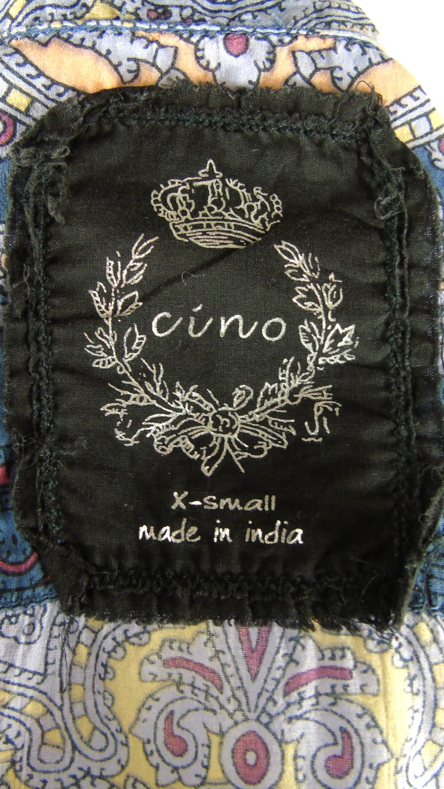 Cino Extra Small Paisley Patterned Button Front B… - image 3