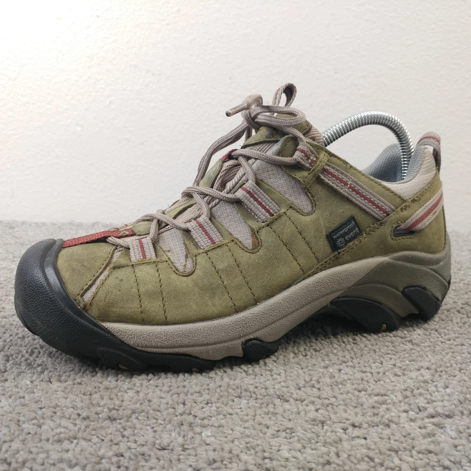 KEEN Targhee II Low Womens Size 9.5 Waterproof Hiking Boots Brown Lace Up - Image 4 of 4
