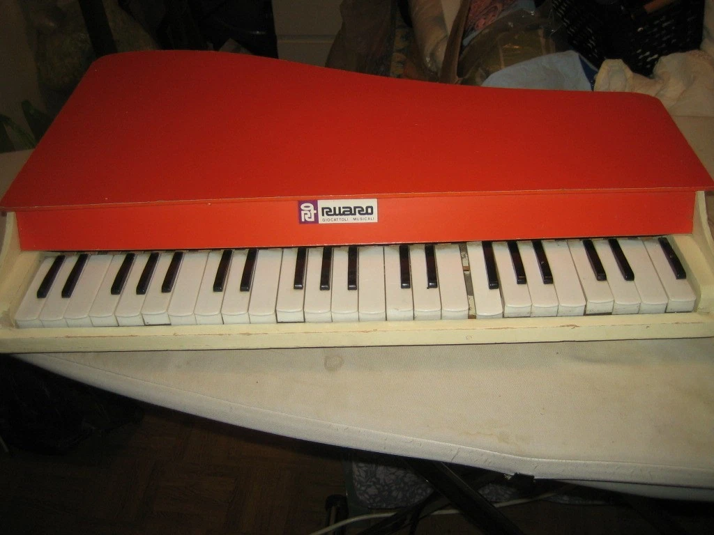 Piano En Bois Vintage Lucky Années 1950 - Jouet Musical Enfant Rétro - Occasion
