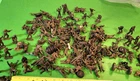 LARGE LOT OF VINTAGE MONOGRAM/REVELL US ARMY MODEL FIGURES/SOLDIERS........