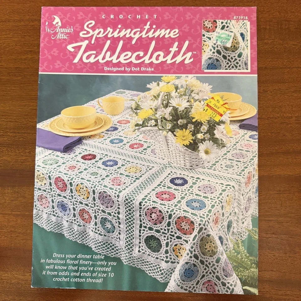 Lot of 2 Vintage Crochet Pattern Books –Springtime Tablecloth Victorian Beauties - Image 2 of 4