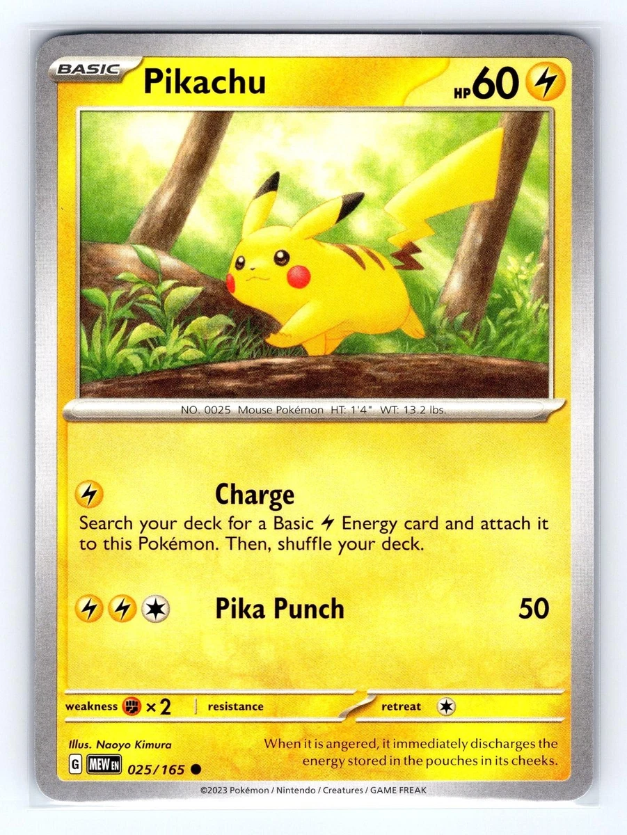 Pikachu 025/165 Sv: Scarlet & Violet 151 for sale | eBay