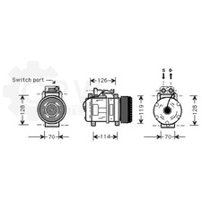 Kompressor Klimaanlage Klimakompressor Mercedes-Benz 190 W201 Kompressor Klimaanlage Klimakompressor Mercedes-Benz 190 W201