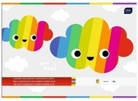Selbstklebendes Farbiges Papier, B4-Notizbuch, 8 Farben, 170 G/M²