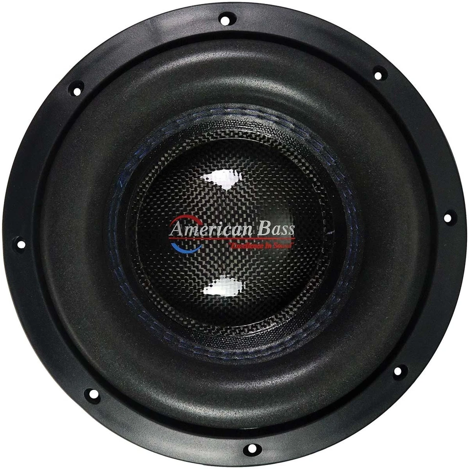 (2) AMERICAN BASS HD 8” ULTRA HEAVY-DUTY SUBWOOFERS D2 SUBS 2-OHM DVC (1 PAIR) - Image 2 of 4