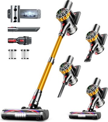 Cordless Vacuum Cleaner 550W 45KPA 65Mins Vacuum Cleaners for Home Stick Vacuum