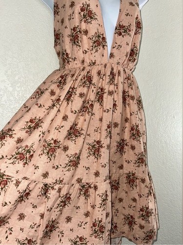 NWT House of Harlow 1960 x Revolve Dress Womens Floral Linen Fit Flare Mini M - Picture 5 of 9