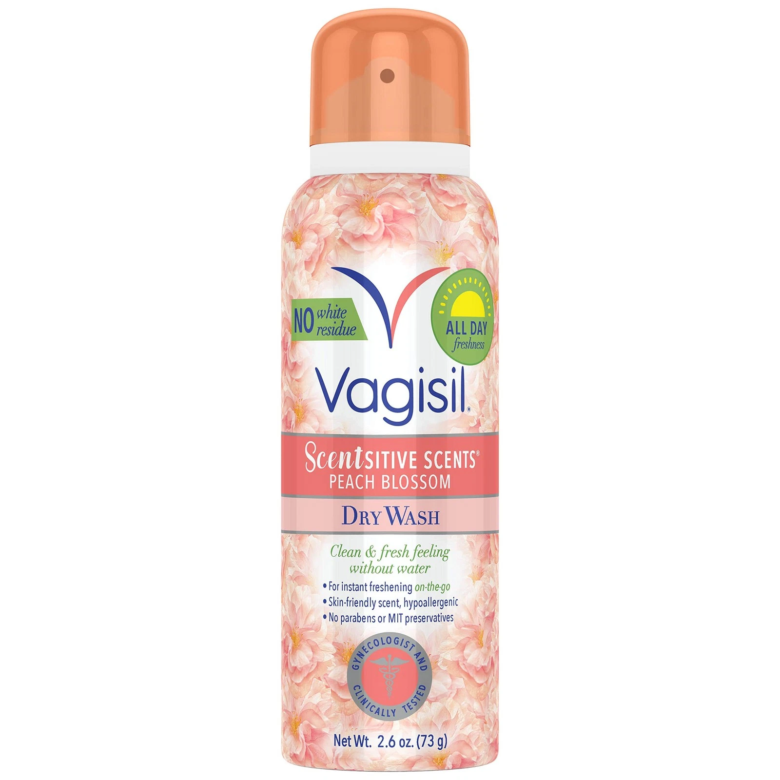 Vagisil Scentsitive Scents Dry Wash Deodorant Spray