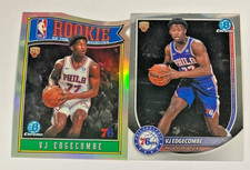 (2) 2025-26 BOWMAN CHROME VJ EDGECOMBE ROOKIE #BCV-3 ROY FAVORITES REFRACTOR