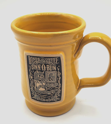 Deneen Pottery Bones Coffee Sinn O Bun Mug Cup 2022 Stoneware Yellow