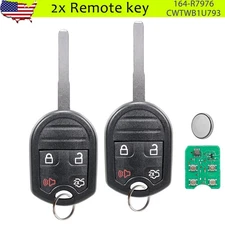 2 For 2015 2016 2017 2018 2019 Ford Fiesta Remote Key Fob CWTWB1U793 164-R7976