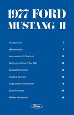 1977 Ford Mustang Ii Owners Manual 1977 Ford Mustang Ii Owners Manual