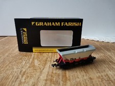 Graham Farish 373-950D N Gauge BR HFA Hopper Wagon Red Cradle Transrail