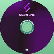 Latest New Release Crystal Linux OS Operating System for PC on DVD