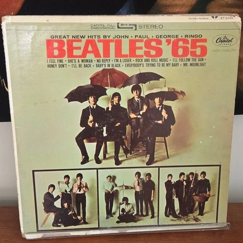 The Beatles Beatles '65 Capitol Vinyl LP Fair Condition  Record 12"  Rock