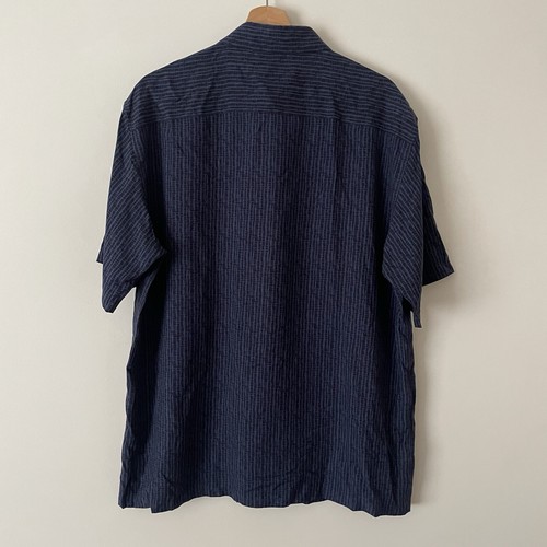 Silk Shirt By SP Marks & Spencer Blue Summer Hawaiian New With Tags Large L - Picture 2 of 10
