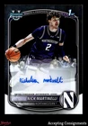 2025-26 Bowman Chrome Univ Prospect Autograph Nick Martinelli ROOKIE 1st AUTO