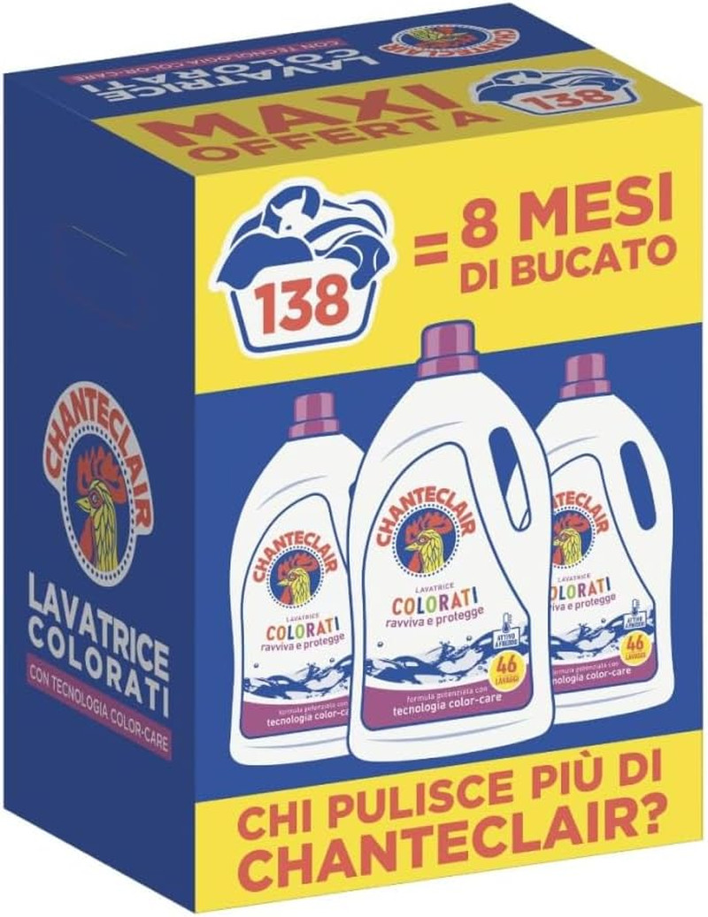 - Detersivo per Lavatrice Color, Ravviva E Protegge I Colori Dei Capi, Pulito Im