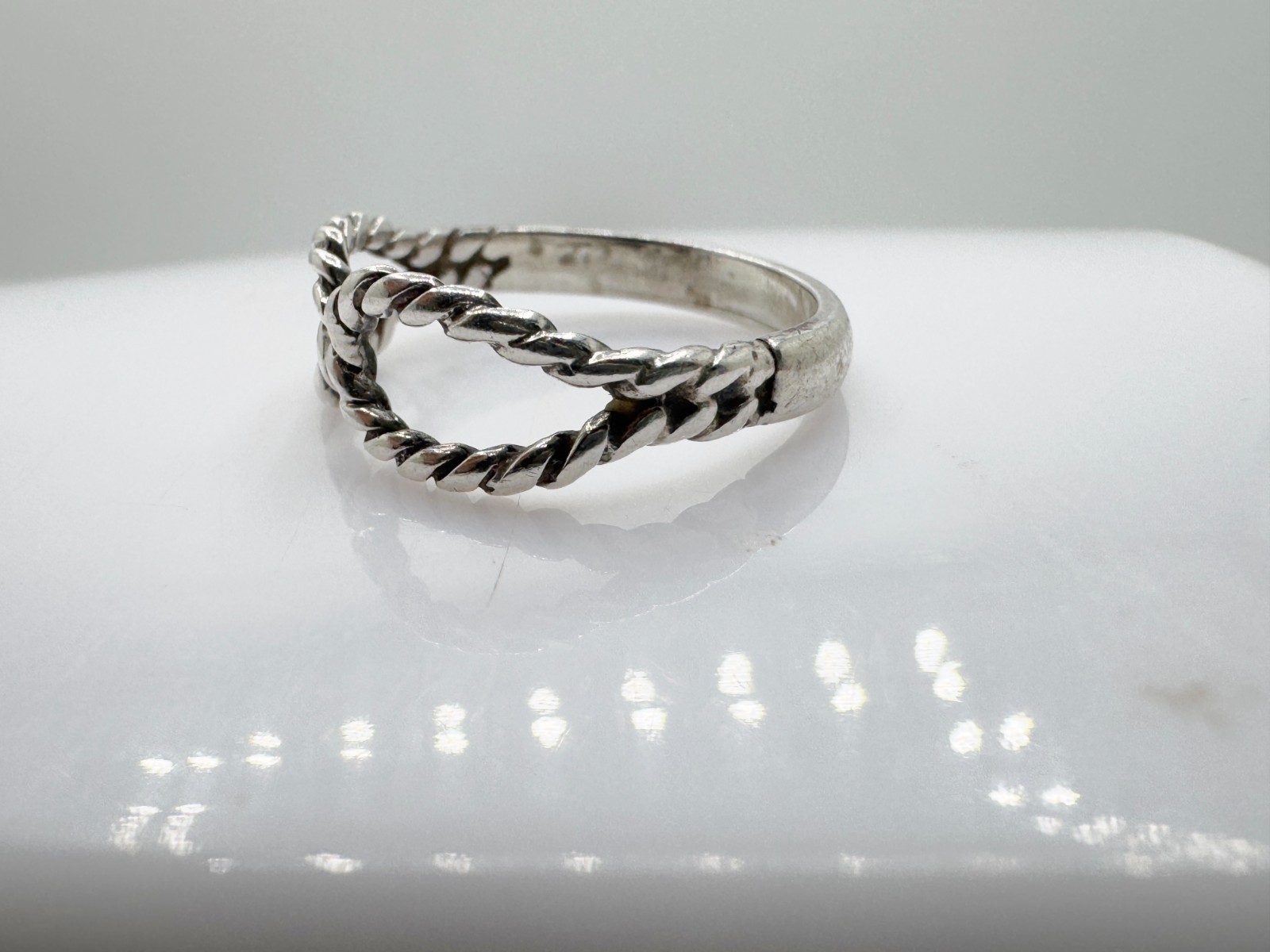 VINTAGE SOLID SILVER INFINITY ROPE FRONT CELTIC S… - image 3