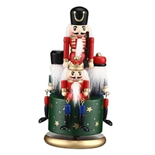  Nutcracker Music Box Wooden Nutcracker Soldier Toy Handmade Fresh Style